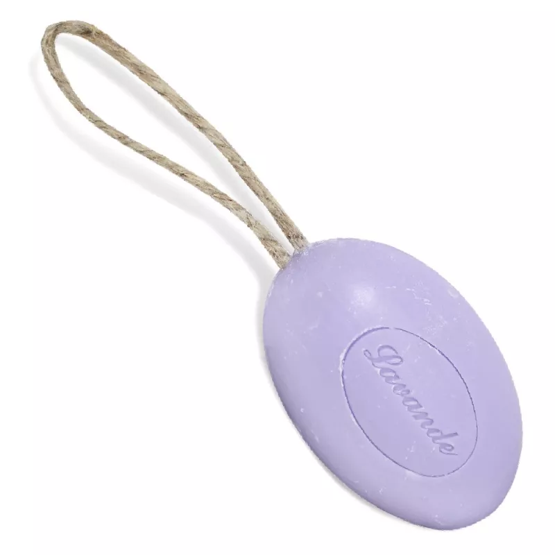 Lavender Pebble Soap 100g – With Rope | Made in France