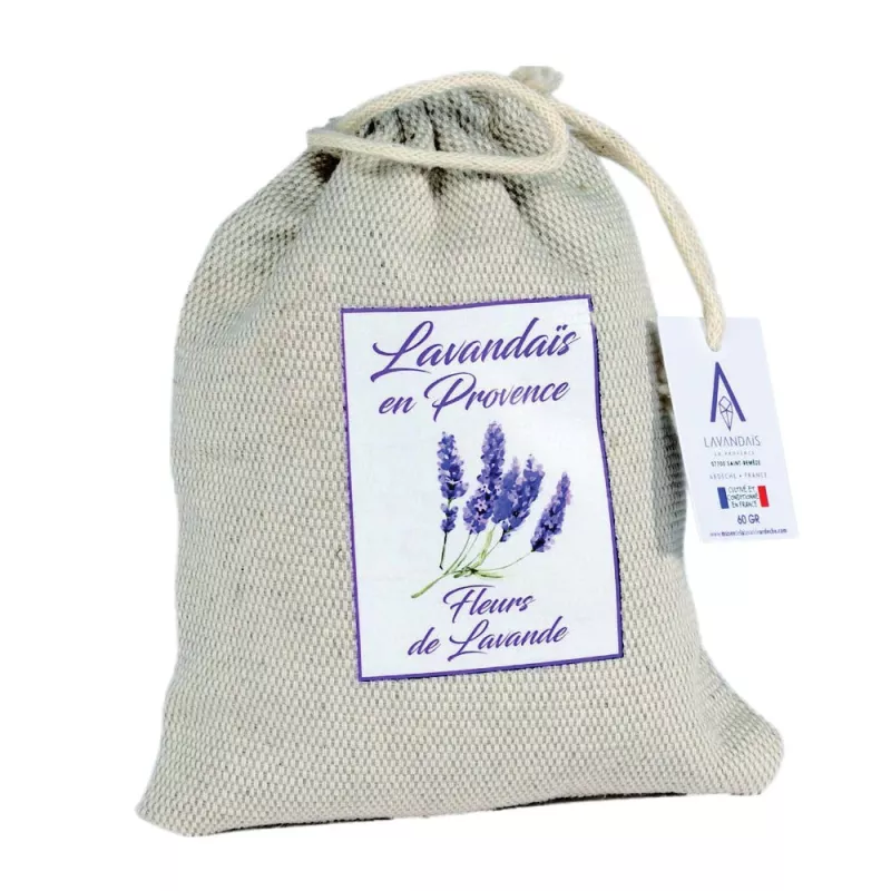 Sachet de Lavande Fine - Toile Lin 60g Sachet de Lavande Fine - Toile Lin 60g