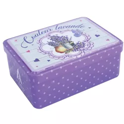 Large Metal Box Lavender – Storage for Soaps & Objects