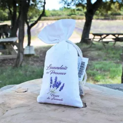 Fine Lavender Sachet 40g in Cotton Fabric – White | Wardrobe Fragrance