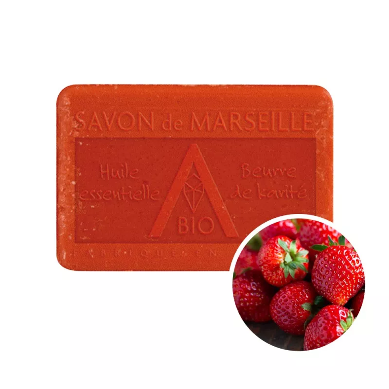 Savon 100g Fraise - Pur végétal