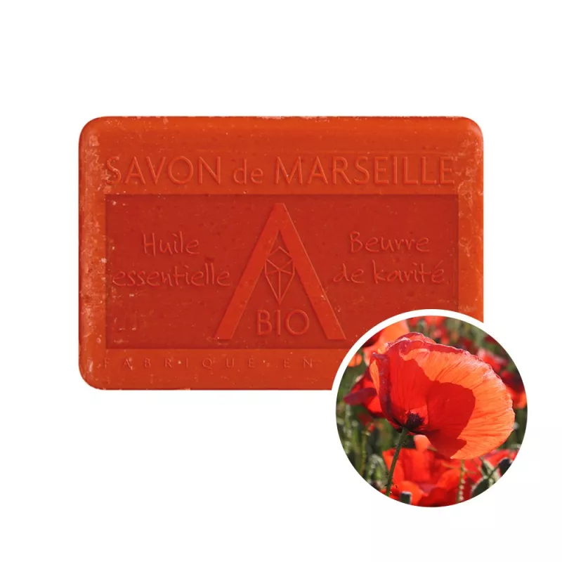 Savon 100g Coquelicot - Pur végétal Savon 100g Coquelicot - Pur végétal