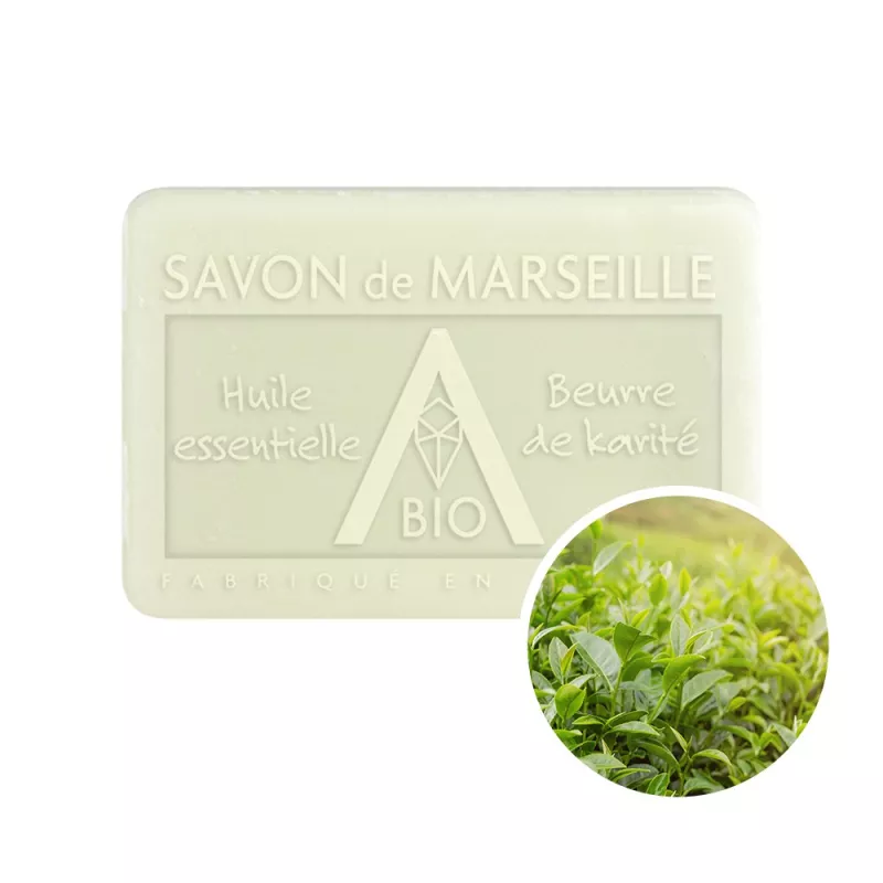 Savon Thé Vert 100g - Pur Végétal au Beurre de Karité Bio | Savonnerie Savon Thé Vert 100g - Pur Végétal au Beurre de Karité Bio | Savonnerie