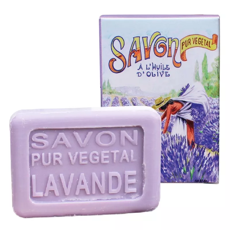Savon Invité Lavande + Boîte Cueillette - 25 g Savon Invité Lavande + Boîte Cueillette - 25 g