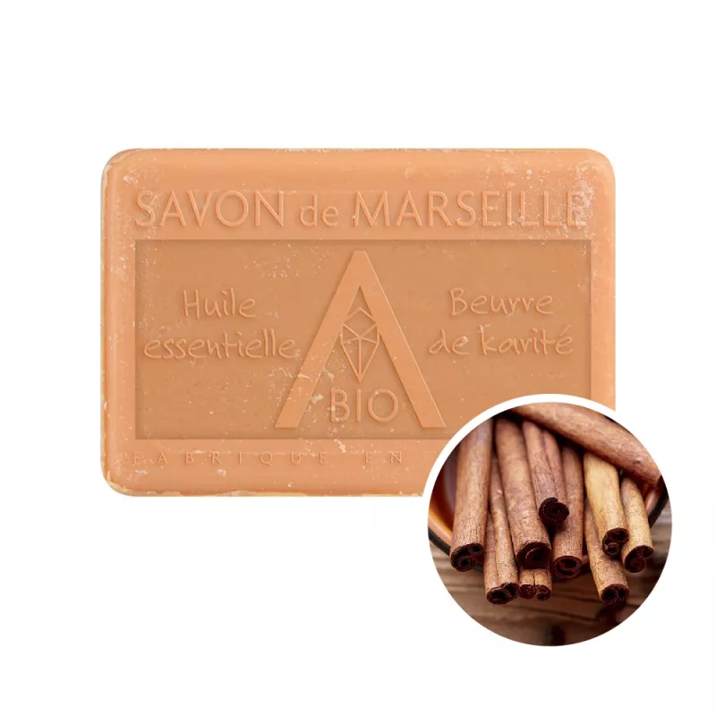 Savon 100g Cannelle Orange - Pur végétal Savon 100g Cannelle Orange - Pur végétal