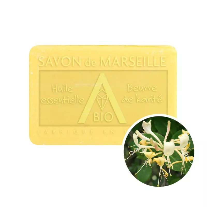 Savon 100g Chèvrefeuille - Pur végétal Savon 100g Chèvrefeuille - Pur végétal