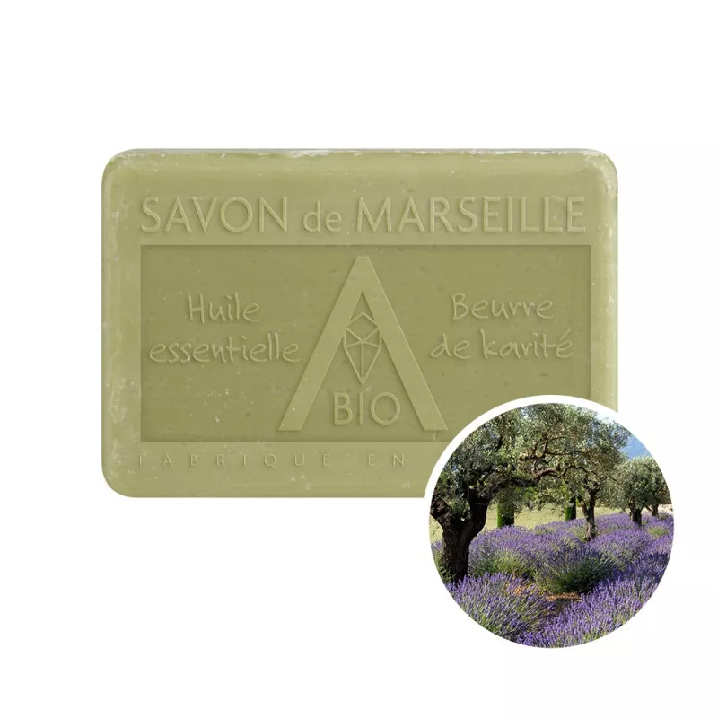 Savon 100g Lavande Olive - Pur végétal Savon 100g Lavande Olive - Pur végétal