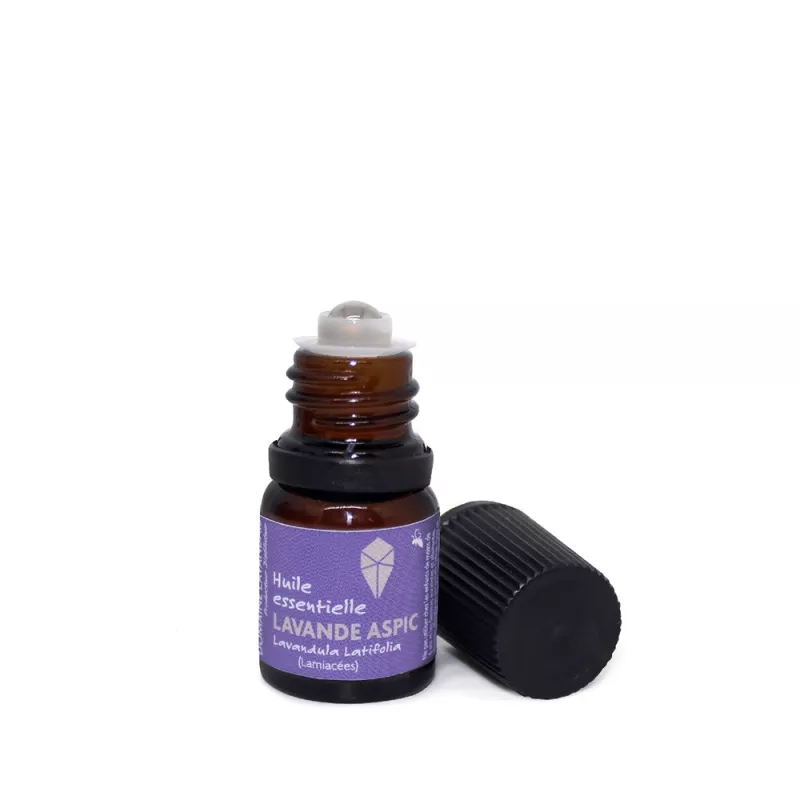 Huile essentielle de Lavande Aspic - Roll'on 4,5 ml Huile essentielle de Lavande Aspic - Roll'on 4,5 ml