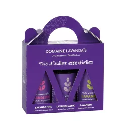 Set of 3 Essential Oils of Lavender - 50 ml