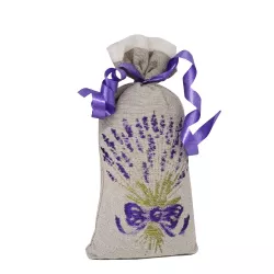 sachet de lavande taupe et bouquet