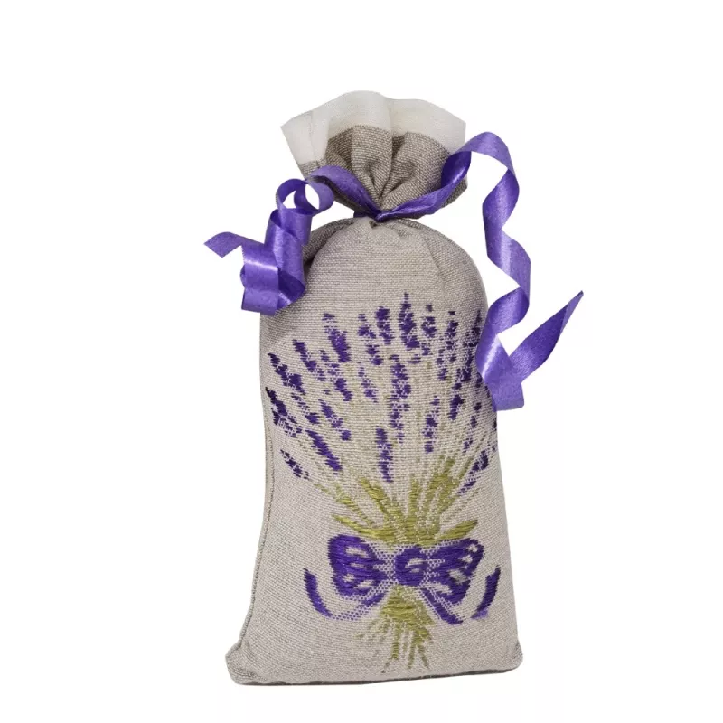 Sachet de Lavandin 30g - Brodé taupe et bouquet