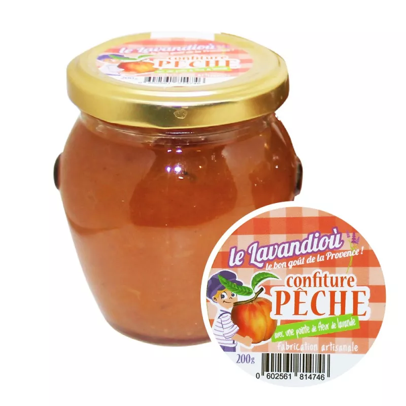Confiture Pêche & Lavande - 200g Confiture Pêche & Lavande - 200g